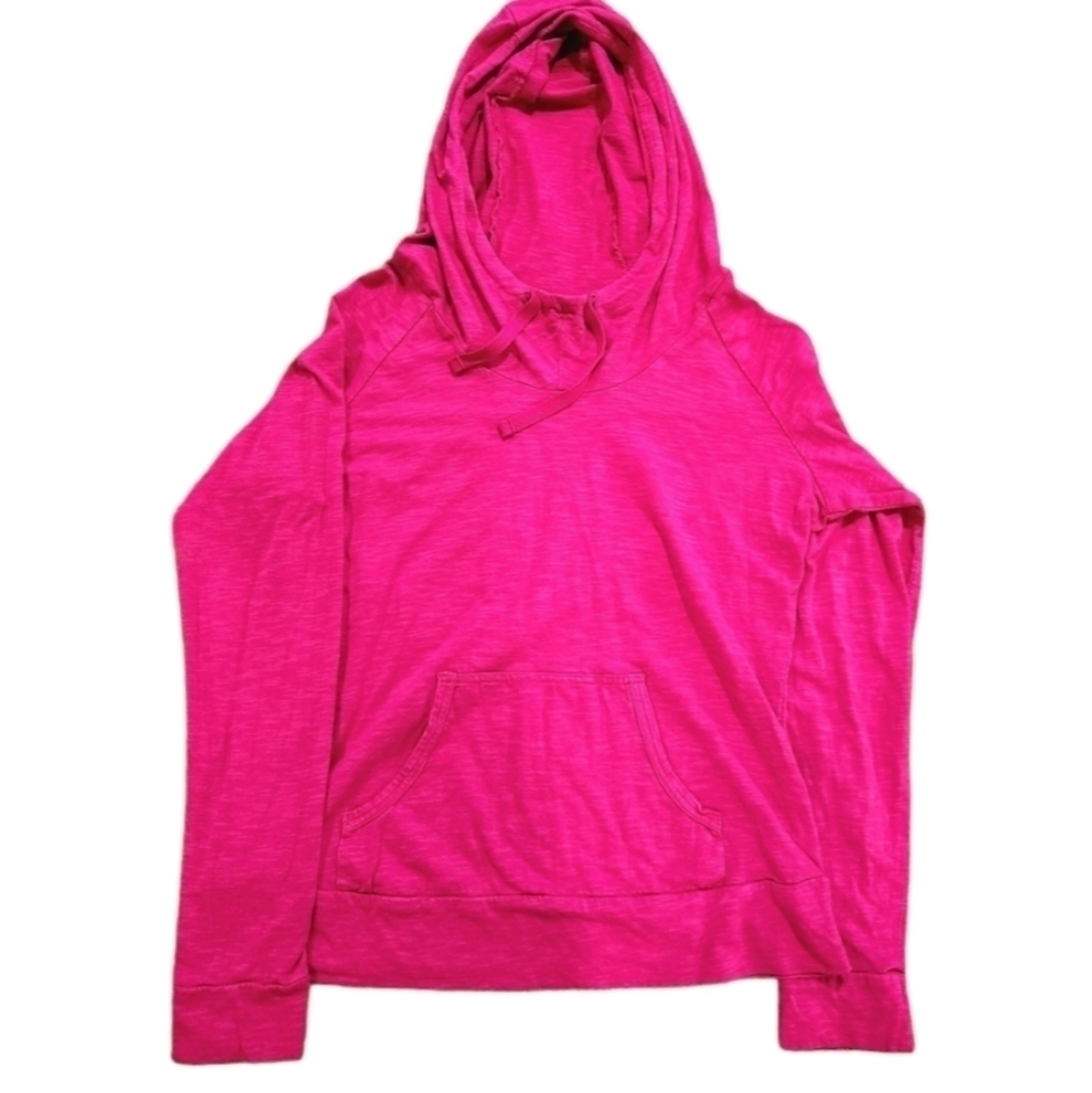 Columbia long sleeve shirt with hood size medium pink